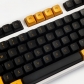 Yellow Black 104+45 CSA Profile PBT Doubleshot Keycap Set Cherry MX Mechanical Gaming Keyboard